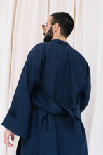 Kép betöltése a galériamegjelenítőbe: Deep Ocean Blue Kimono