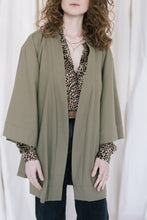Load image into Gallery viewer, Olive Linen Kimono