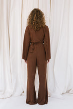 Load image into Gallery viewer, Wavy Flow Chocolate Kimo Top