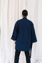 Kép betöltése a galériamegjelenítőbe: Deep Ocean Blue Kimono