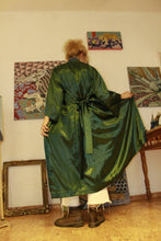 Load image into Gallery viewer, Forest Satin KIMONO