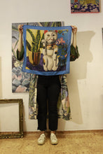 Kép betöltése a galériamegjelenítőbe: White cat  scarf / Marosi Panni