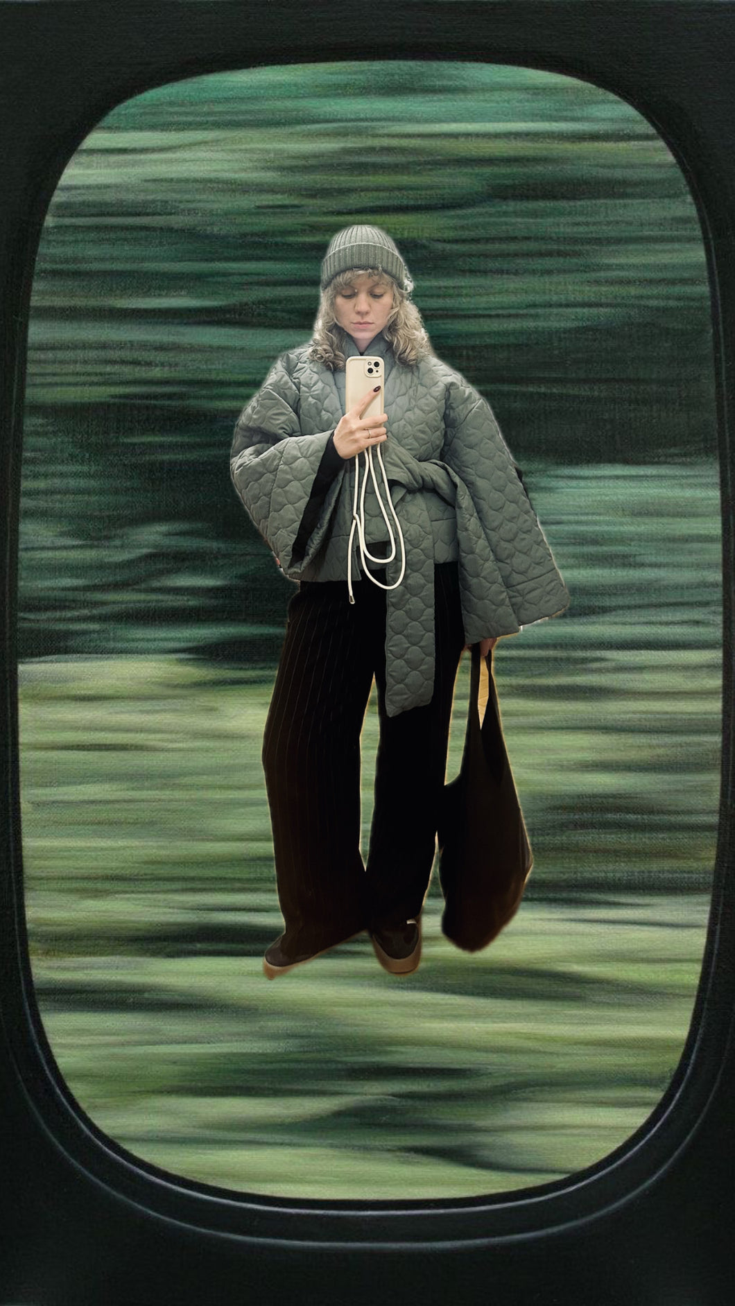 FLUFFY / Crop Kimo Puffer Jacket