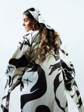 Cargar imagen en el visor de la galería, Jankasara Dark Choko Long Satin Kimono
