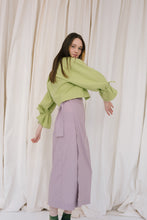 Kép betöltése a galériamegjelenítőbe: Banana Green Mini Kimono

