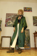 Load image into Gallery viewer, Forest Satin KIMONO

